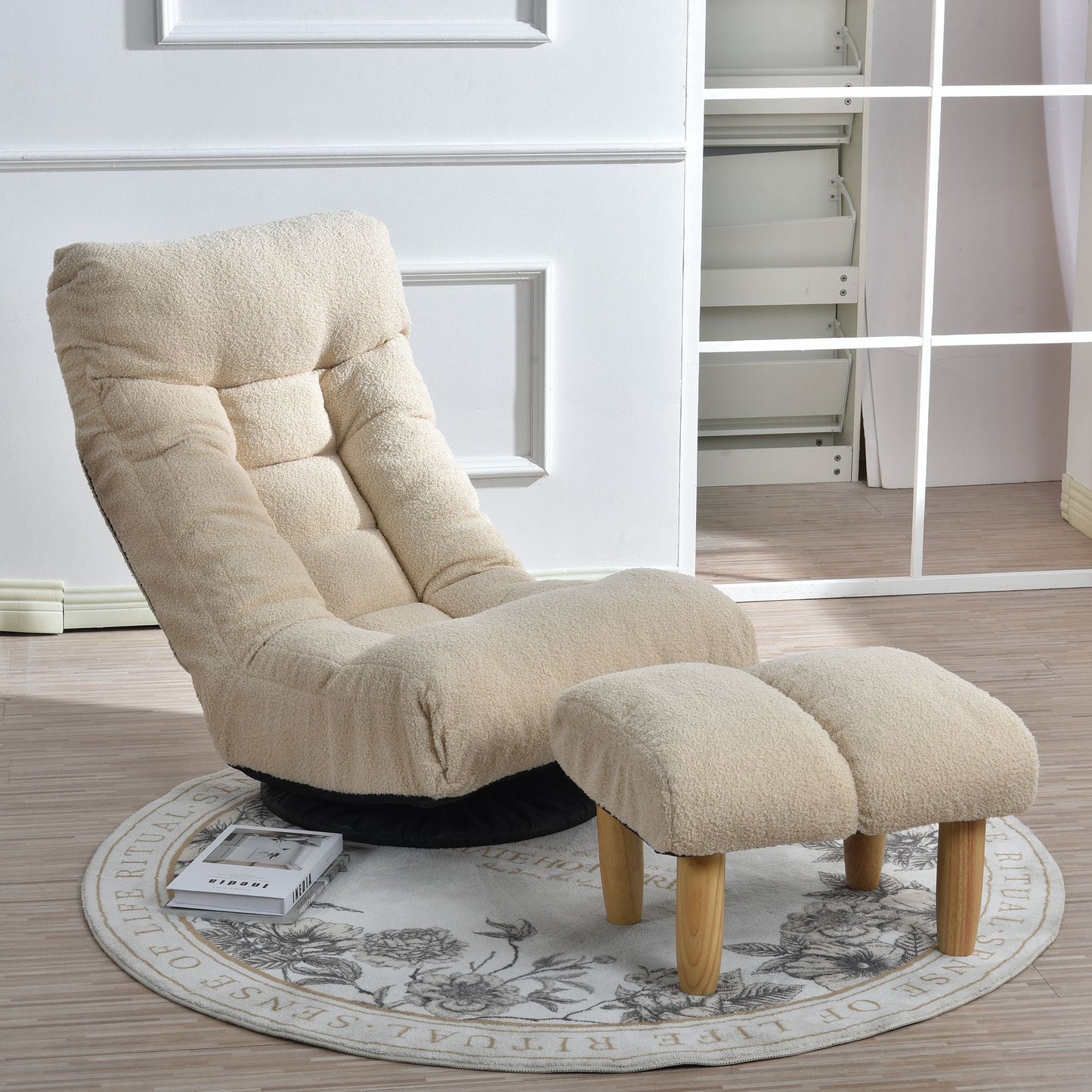 Adjustable Tatami Floor Chair with 3D Ergonomic Support