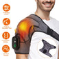 Cordless Shoulder Heating Pad Rechargeable Heated Shoulder Wrap Massager Shoulder Brace Supports with 3 Heating Levels 3 Vibration Modes for Left Right Shoulder
