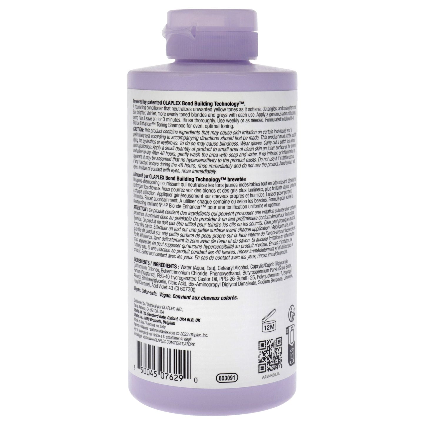 No 5P Blonde Enhacer Toning Conditioner by Olaplex for Unisex - 8.5 oz Conditioner