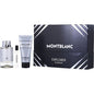 MONT BLANC EXPLORER PLATINUM by Mont Blanc EAU DE PARFUM SPRAY 3.3 OZ & SHOWER GEL 3.3 OZ & EAU DE PARFUM SPRAY 0.25 OZ MINI