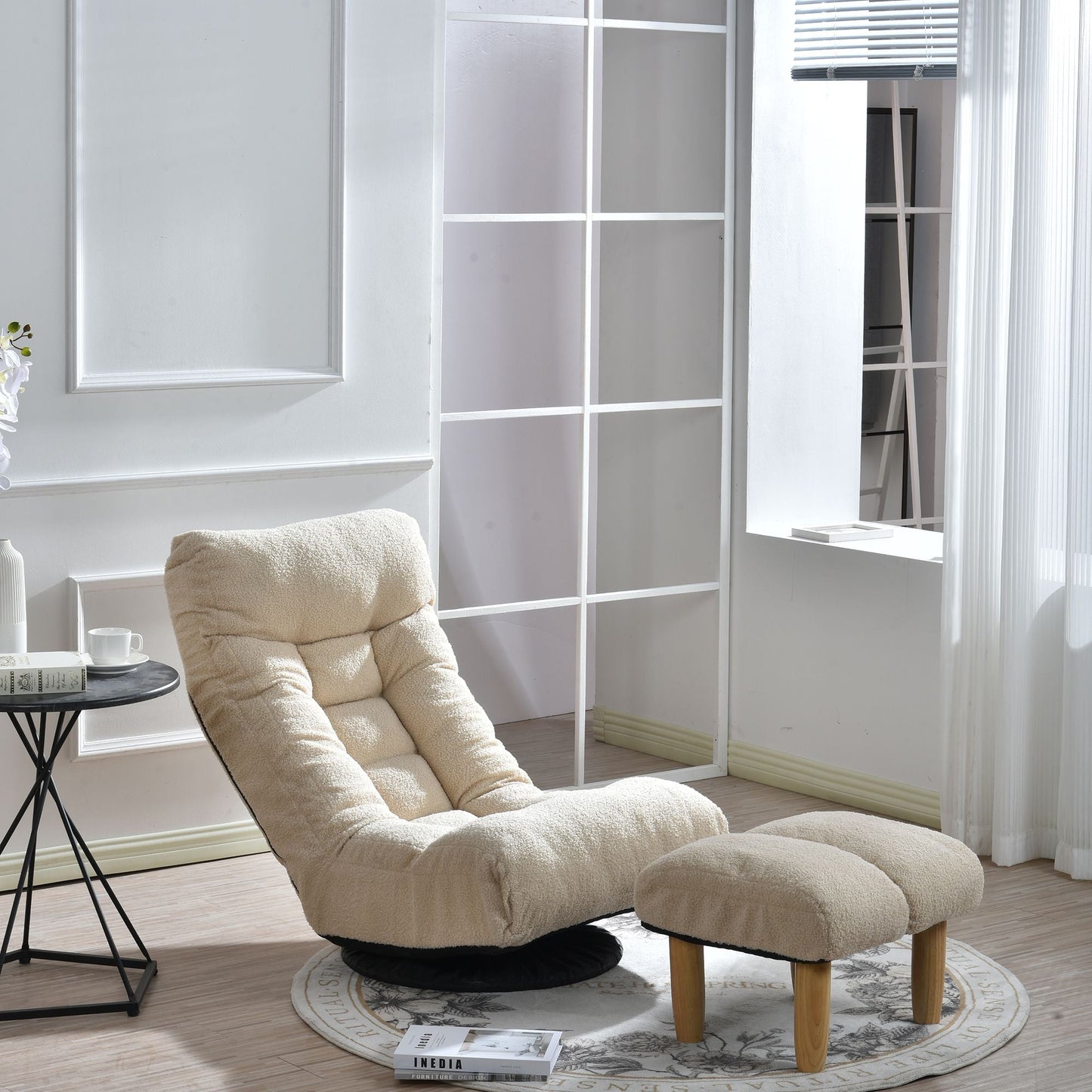 Adjustable Tatami Floor Chair with 3D Ergonomic Support