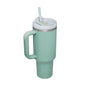 1200ml Stainless Steel Mug Coffee Cup Thermal Travel Car Auto Mugs T hermos 40 Oz Tumbler with Handle Straw Cup Drinkware New In