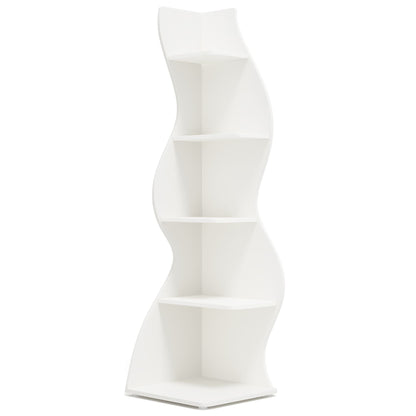 Modern Wall Corner Bookshelf Bookcase