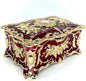 Ornate Pastoral-Style Jewelry Box – Velvet-Lined Gift for Girls & Women