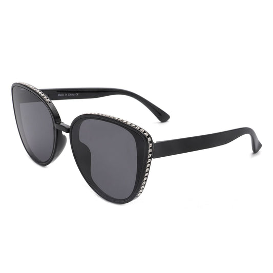 Women Rhinestone Fashion Cat Eye Sunglasses