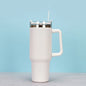 1200ml Stainless Steel Mug Coffee Cup Thermal Travel Car Auto Mugs T hermos 40 Oz Tumbler with Handle Straw Cup Drinkware New In