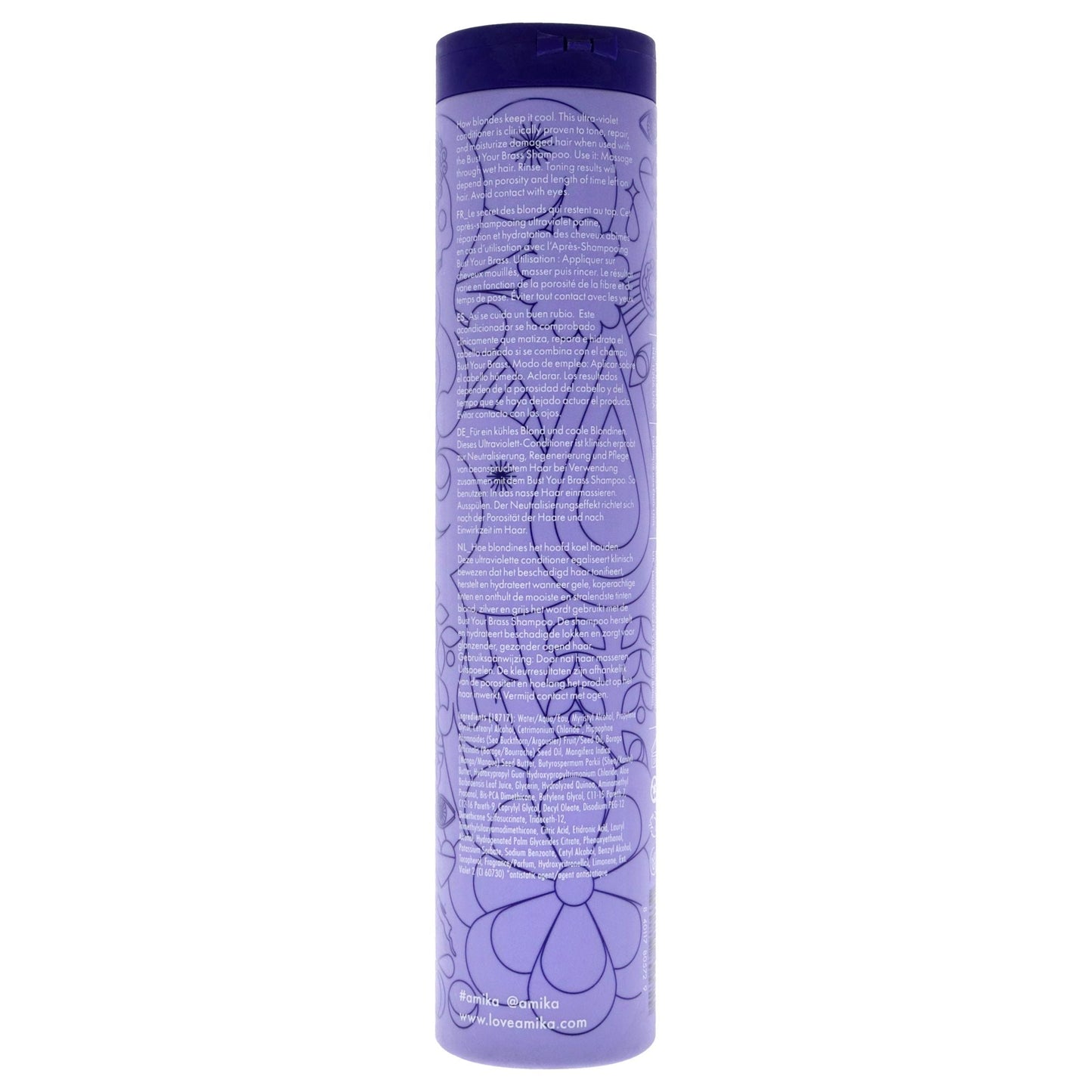 Bust Your Brass Cool Blonde Conditioner by Amika for Unisex - 9.2 oz Conditioner
