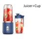 Small Electric Juicer 6 Blades Portable Juicer Cup Juicer Fruit Juice Cup Automatic Smoothie Blender Ice CrushCup