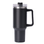 40oz large capacity tumbler With Handle And Straw Lid, Insulated Reusable Stainless Steel Water Bottles Travel Mug Coffee Cup car cup water cup For Men Women Outdoor Camping Driving, gift