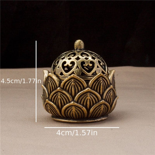 Handcrafted Lotus Shaped Incense Burner - Ideal for Relaxing Tea Ceremonies