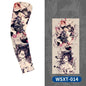1 Pc Tattoo sleeves for summer outdoor sports, breathable, sweat absorbing, sun shading, seamless koi flower arm tattoo ice sleeves