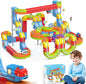 141 PCS klick Rail Electric Train Set with Racer 3D Train, Cube Track Car, STEM Educational Toy for Kids Flexible Race Track for Boys & Girls