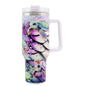 1pc 40oz Water Bottles,5D Little Turtle Series Tumbler,Large Capacity Stainless Steel Tumbler Insulation Cup With Lid And Straw For Women,Camping,Driving,skiing,Thermocoolers.Best Gift