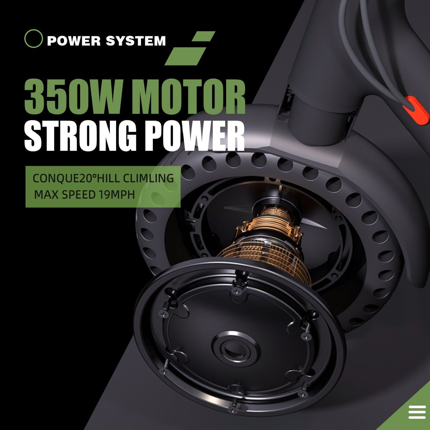WHOSU J03 PRO Electric Scooter 8.5Tires Up to 17/22 Miles Range 350W Motor  19 MPH Portable Folding Commuting Electric Scooter Adults with Double Braking System and App