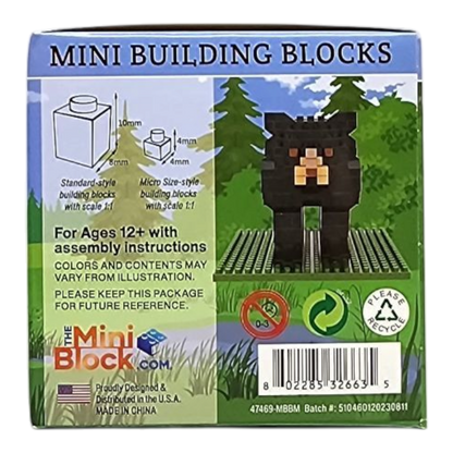 Mini Building Blocks - Black Bear