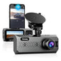 Dual Dash Cam WiFi with App FOCUWAY 1080P Front and Inside Dash  (Refurbished)