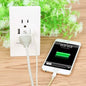 Dual Plug Electric Wall Socket Adapter 2 Usb Port Outlet Panel Switch