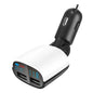 Dual USB Car Charger with Low Voltage LED Display