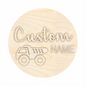 Unfinished Wood Custom Name Dump Truck Door Sign Kit | Wood Craft Cutouts | 1/4" Thick |