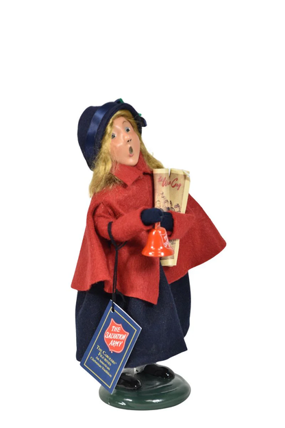 Salvation Army Girl with Bell Caroler