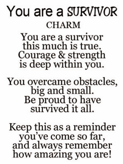 You are a Survivor Charm