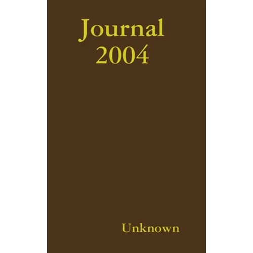 Journal 2004 - Hardcover