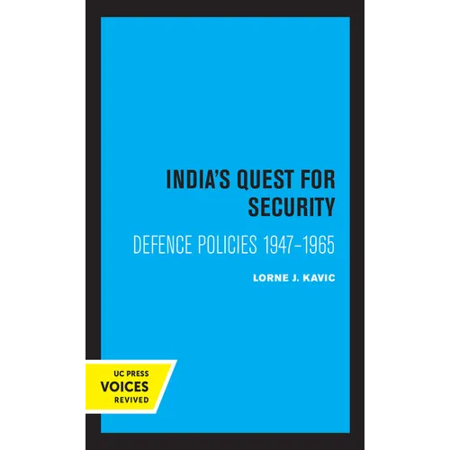 India's Quest for Security: Defence Policies 1947-1965 - Paperback
