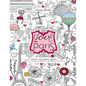 Love Paris Adult Coloring Book: Creative Art Therapy for Mindfulness - Paperback