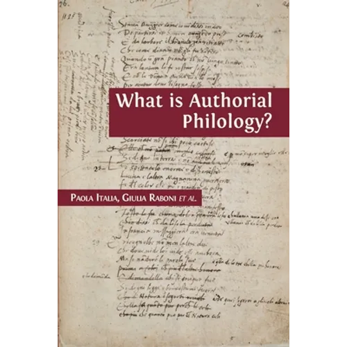 What is Authorial Philology? - Paperback