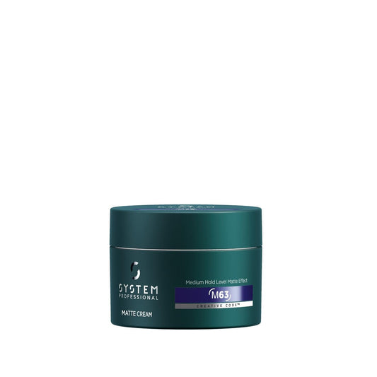 Wella System Professional Man Matte Cream Wax 80 ml - Matte Finish Hair Styling Wax for Men