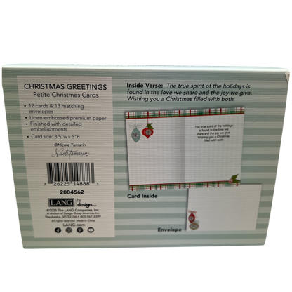 Christmas Greeting Petite Christmas Cards