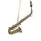 Brass Saxophone Ornament In A Case