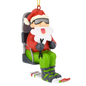 Santa Claus Skiing - Christmas Ornament