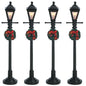 Village Gas Lantern Street Lamp - Set of 4