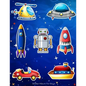 Sticker Album For Boys: 100 Plus Pages For PERMANENT Sticker Collection, Activity Book For Boys, Blue - 8.5 by 11 - Paperback