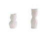 Nordic Creative Hand-painted Vase Ceramic Black And White Vertical Pattern Flower