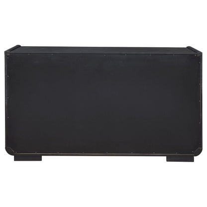 Leandro 2-drawer Dining Sideboard Server Burnished Black