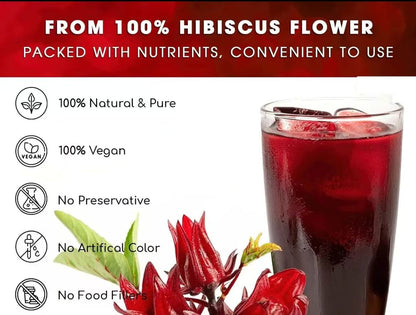 High-Quality Hibiscus Tea – Premium Crimson Herbal Infusion