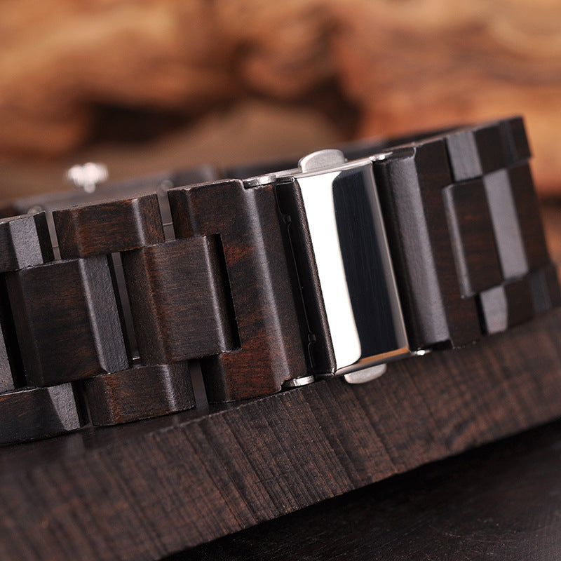 S02 Wooden Decoration Quartz Watch