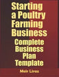 Starting a Poultry Farming Business: Complete Business Plan Template - Paperback