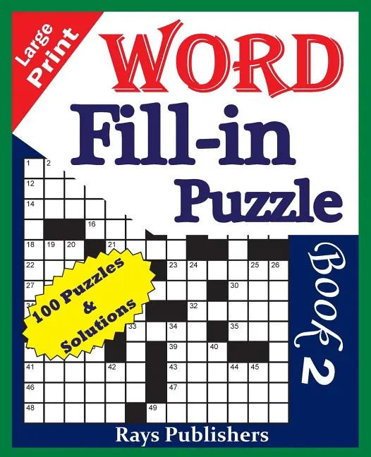 Large Print Word Fill-in Puzzle book 2 - Paperback