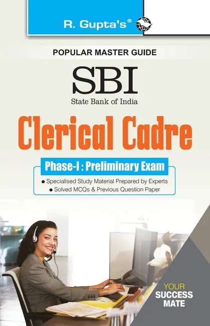 Sbi: Clerical Cadre (Junior Associates) Phase-I Preliminary Exam Guide - Paperback