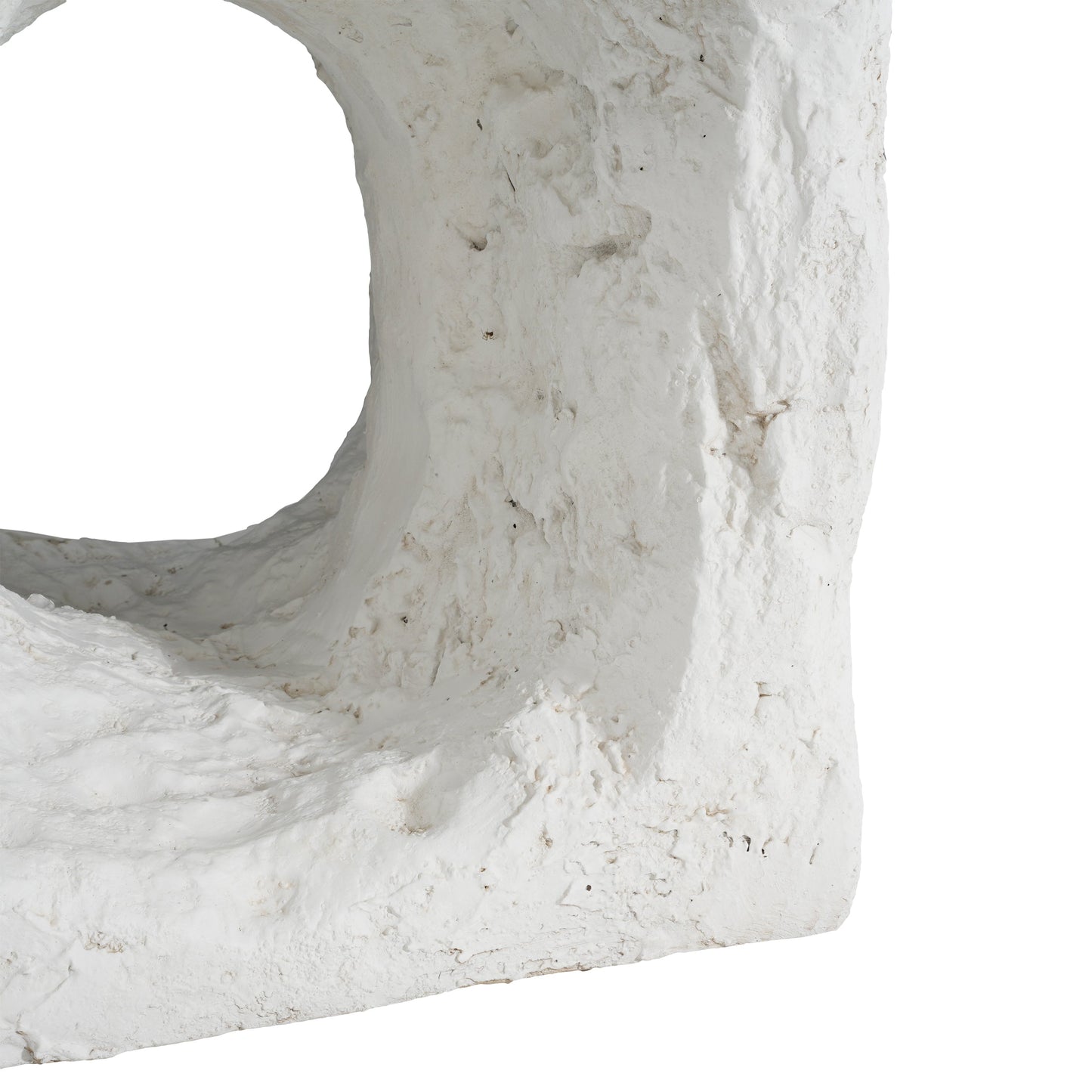 Outdoor Side Table Square MGO White Cave Texture 16.5x17.85in
