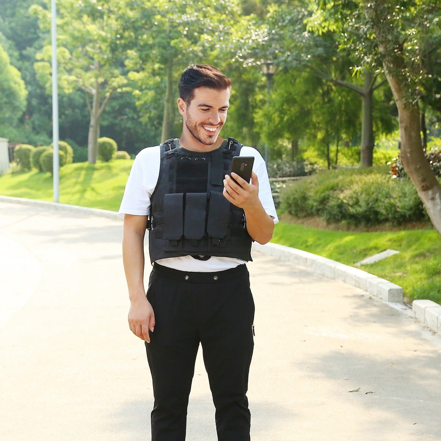Adults Tactical Vest Military Airsoft Paintball Vest Camouflage Combat Vest for Hunting Army Fans CS War Game