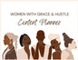Women With Grace & Hustle Content Planner - Paperback