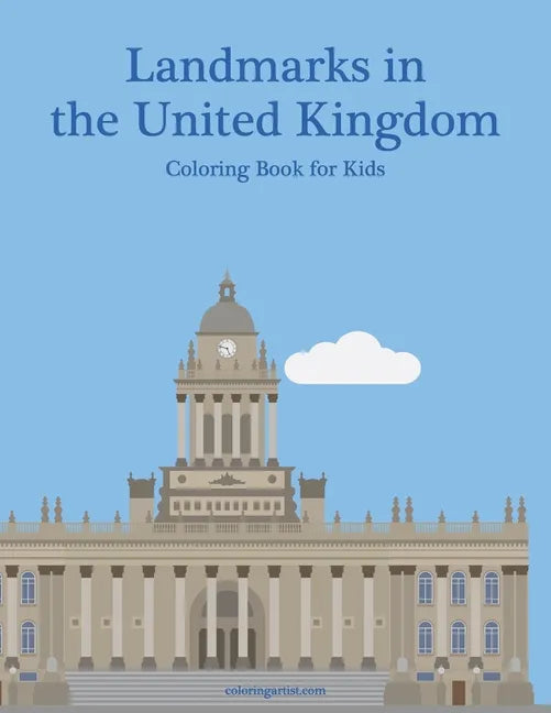 Landmarks in the United Kingdom Coloring Book for Kids - Paperback
