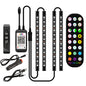 Styling Decorative Lamp LED Car Interior Light Waterproof Ambient Lamp Of Wireless Remote Music Control Car RGB Strip Lights