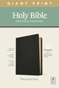 NLT Personal Size Giant Print Bible, Filament Enabled Edition (Red Letter, Genuine Leather, Black) - Leather