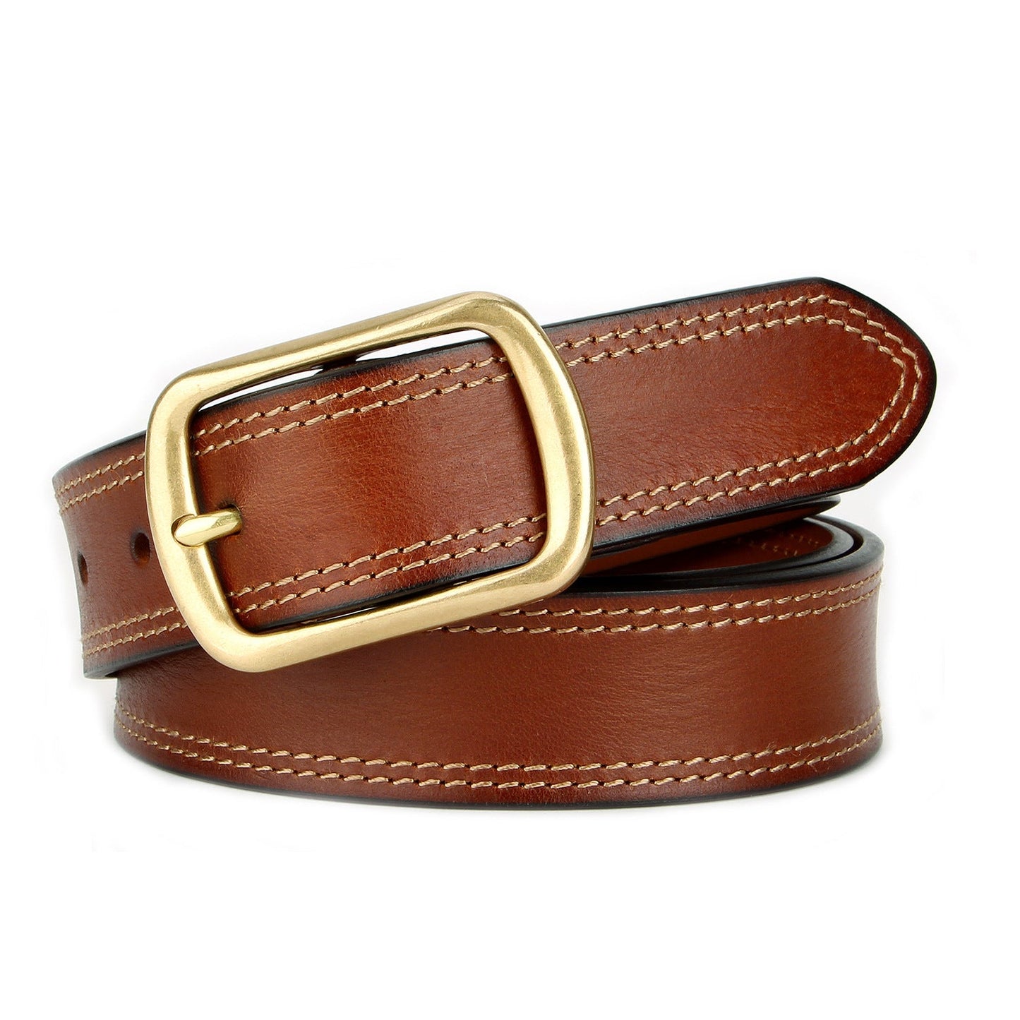 Vintage Distressed Belt Made From Full-grain Cowhide