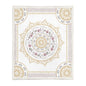 Chinese Floral Flannel Blanket – Soft Printed Throw in Multiple Sizes